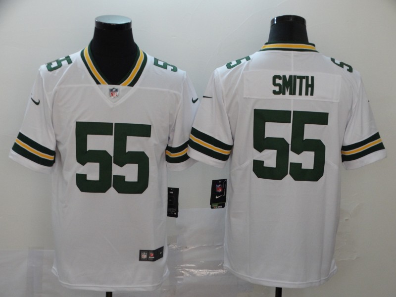 Men's Green Bay Packers Za'Darius Smith #55 White Jersey